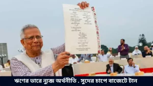 ঋণের ভারে ন্যুব্জ অর্থনীতি . সুদের চাপে বাজেটে টান